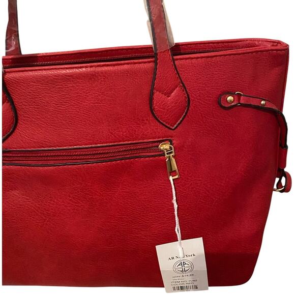 AR New York Large Red Tote NWT - Picture 7 of 7